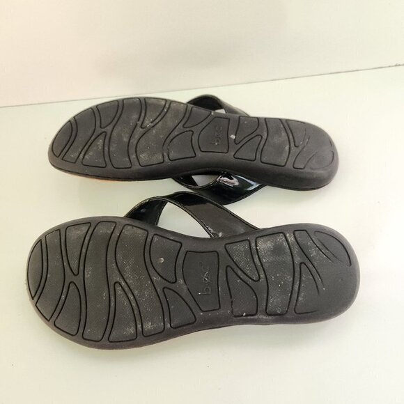 B.O.C Black Thong Padded Comfort Sandals Size 7 - Picture 4 of 5